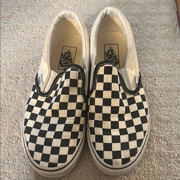 Vans Shoes - VANS classic slip on checkerboard
